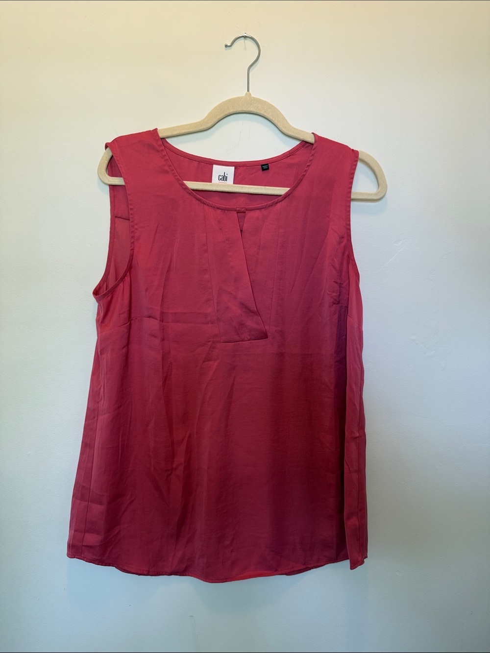 CAbi Sleeveless Notch-Front Top